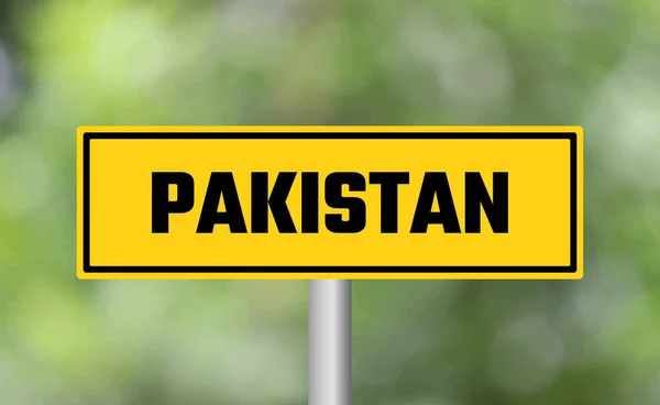 배경에 파키스탄 표지판 — 스톡 사진