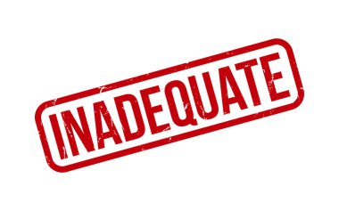 Kırmızı Yetersiz Lastik Damga Mühür Vektörü