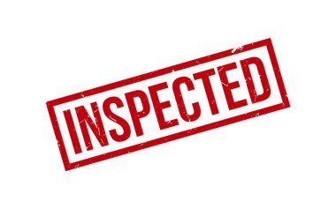 Kırmızı Teftiş Edilmiş Plastik Mühür Vektörü