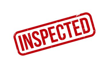 Kırmızı Teftiş Edilmiş Plastik Mühür Vektörü