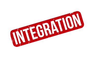 Bütünleşme kauçuk grunge mühür vektörü