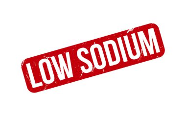 Düşük sodyum kauçuk grunge mühür vektörü