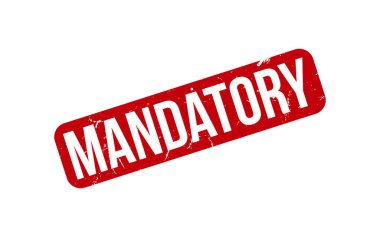 Zorunlu kauçuk grunge mühür vektörü