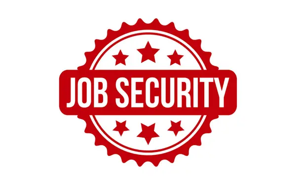 Job Security Gomma Grunge Timbro Sigillo Vettore — Vettoriale Stock