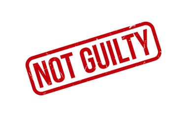 Kırmızı Suçlu Değil Lastik Damga Mühürleyici