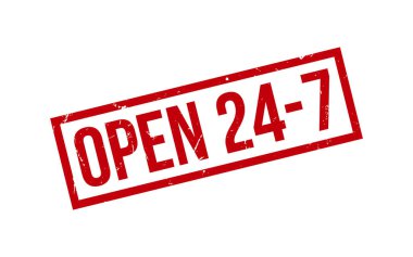 Kırmızı Açık 24 7 Kauçuk Damga Mühürleyici