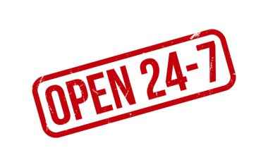 Kırmızı Açık 24 7 Kauçuk Damga Mühürleyici