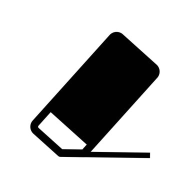 Silgi Simgesi. Glyph Silici Simge Vektörü Resimlerini Doldur