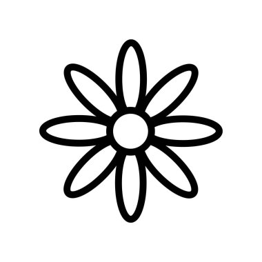 Çiçek Simgesi. Çizgi Biçimi Çiçek Taslak Simgesi Vektör ResmiComment