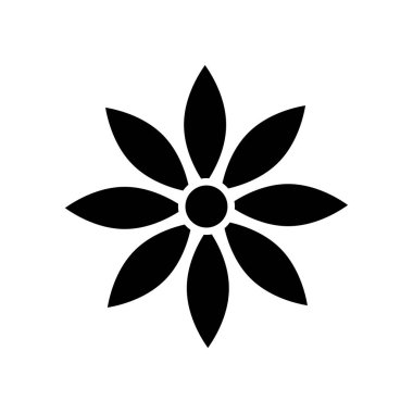 Çiçek Simgesi. Kabartma Biçimi Çiçek Doldurma Simgesi Vektör ResmiComment