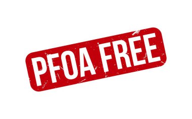 Pfoa Free Stamp. Kırmızı Pfoa Beleş Kauçuk Damgası