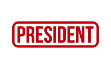 Başkan Stamp. Başkan Kauçuk Mühür Mührü