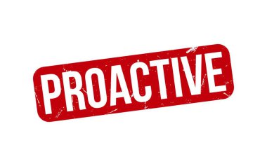 Proaktif Pul. Kırmızı Proaktif Kauçuk Damgası
