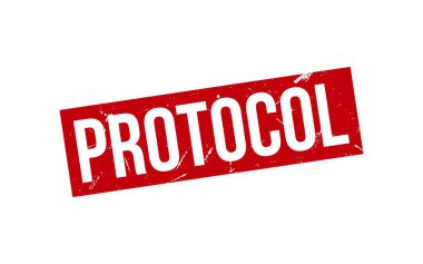 Protokol damgası. Protokol Rubber grunge Mühür Mührü