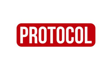 Protokol damgası. Kırmızı Protokol Kauçuk Damgası