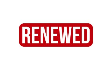 Yeni pul. Kırmızı Yenilenmiş Kauçuk Damgası