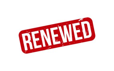 Yeni pul. Kırmızı Yenilenmiş Kauçuk Damgası