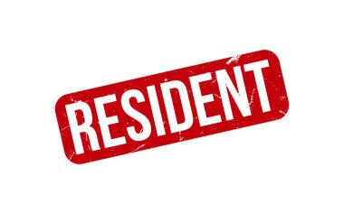 İkamet pulu. Kırmızı İkamet Kauçuk Damgası