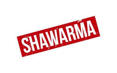 Shawarma Damgası. Shawarma Kauçuk Mühür Mührü