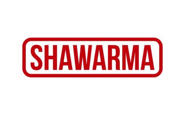 Shawarma Damgası. Shawarma Kauçuk Mühür Mührü