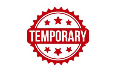 Geçici damga. Kırmızı Geçici Kauçuk Damgası