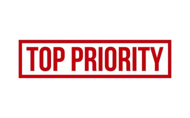 Birinci öncelik damgası. Yüksek Öncelikli Lastik Grunge Mühür Mührü