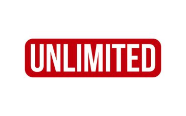 Sınırsız Pul. Kırmızı Sınırsız Lastik Damga