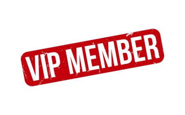 VIP Stamp. Kırmızı VIP Üyesi Rubber grunge Stamp