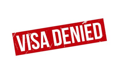 Visa Reddedildi Pul. Pasaportsuz Kauçuk Mühür Mührü