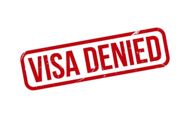 Visa Reddedildi Pul. Pasaportsuz Kauçuk Mühür Mührü