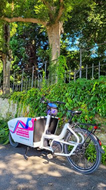 Urban Arrow Shorty Kargo Hattı. Elektrikli kargo bisikleti RadKULTUR. Bisiklet kültürü. Sağlık ve iklim koruma. 12 Ağustos 2024. Uberlingen, Almanya.