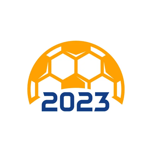 2023 Πρότυπο Λογότυπο Ποδοσφαίρου Ποδόσφαιρο 2023 Διάνυσμα Σχεδιασμό Λογότυπο — Διανυσματικό Αρχείο