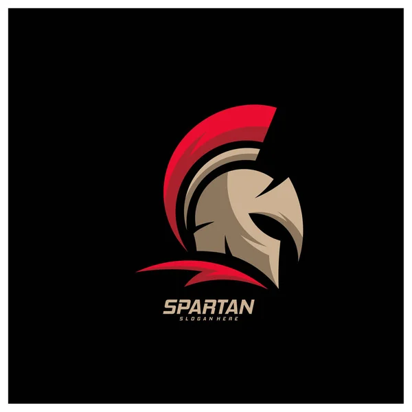 Spartan Logo Template Vector Creatieve Sparta Logo Vector Spartaanse Helm — Stockvector