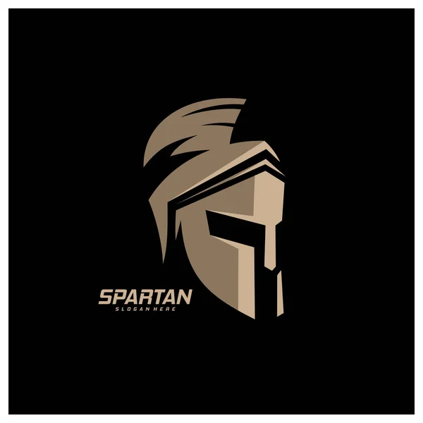 Spartan Logo Template Vector Creative Sparta Logo Vector Spartan Helmet — 스톡 벡터