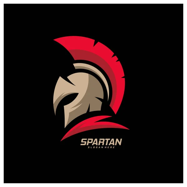 Spartan Logo Template Vector Creative Sparta Logo Vector Spartan Capacete — Vetor de Stock