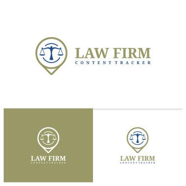 Puan logosu şablonlu hukuk firması, Yaratıcı Hukuk firması logo tasarım vektörü, nokta logo konsepti