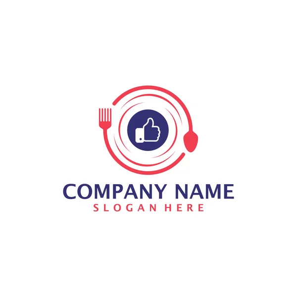 Food Logo Design Vector Good Food Logo Design Template Concept — Stock Vector