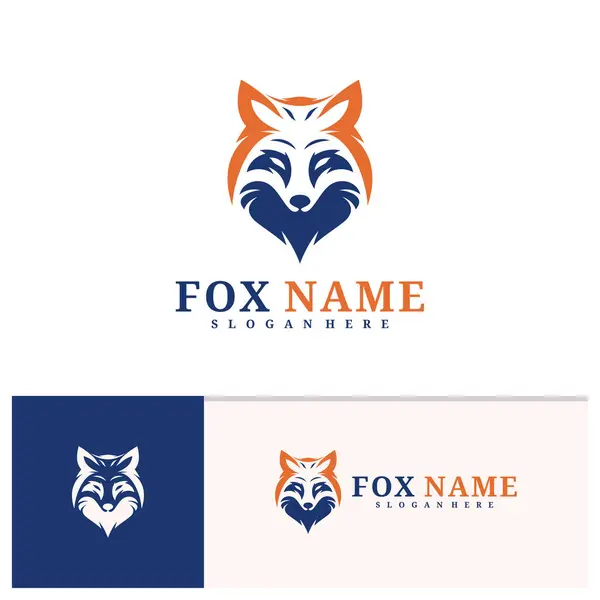 Fox Logo Vector Template Creative Fox Head Logo Design Concepts Illustrations De Stock Libres De Droits