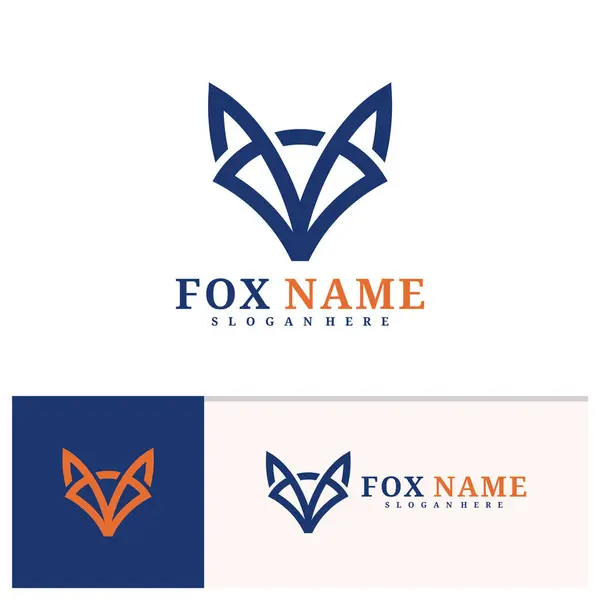 Fox Logo Vector Template Creative Fox Head Logo Design Concepts Illustration De Stock