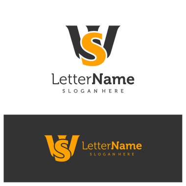 Letter SW logo design vector. Creative Initial SW logo concepts template clipart