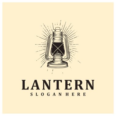 Fener logosu vektör çizimi. Klasik Fener logosu tasarım şablonu