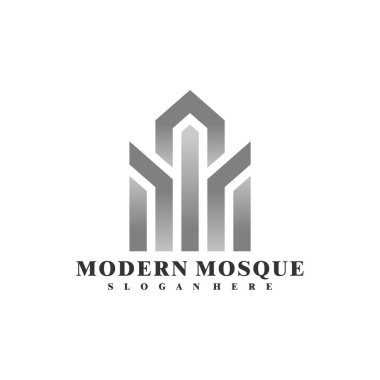 Cami logosu vektör illüstrasyonu. Modern Cami logosu tasarım şablonu