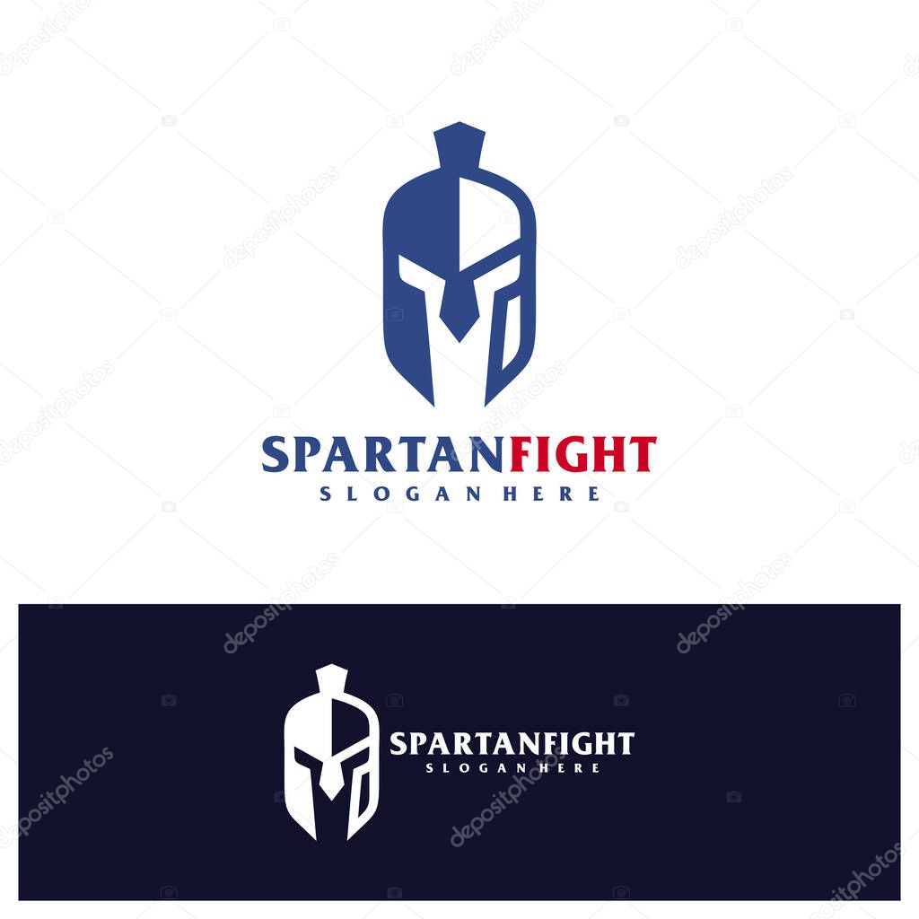 Spartan logo design concept vector. Spartan Head Logo Design Template. Creative Symbol. Icon
