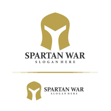Sparta logo tasarım konsept vektörü. Sparta Logo Tasarım Şablonu. Yaratıcı Sembol. Simge