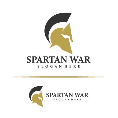 Sparta logo tasarım konsept vektörü. Sparta Logo Tasarım Şablonu. Yaratıcı Sembol. Simge