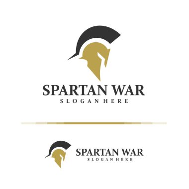 Sparta logo tasarım konsept vektörü. Sparta Logo Tasarım Şablonu. Yaratıcı Sembol. Simge