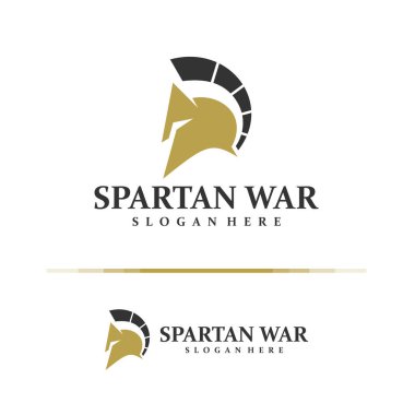 Sparta logo tasarım konsept vektörü. Sparta Logo Tasarım Şablonu. Yaratıcı Sembol. Simge