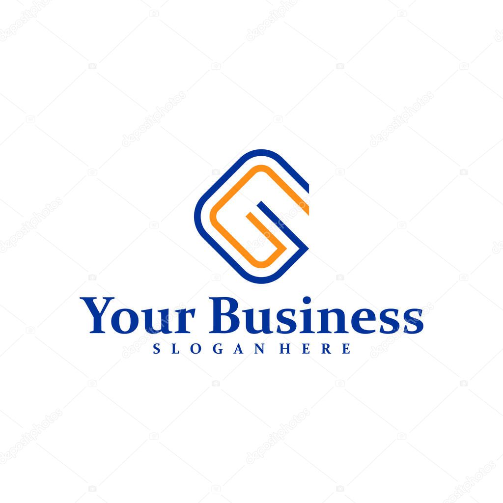 Initial G N logo design concept vector. GN Logo Design Template. Creative Symbol. Icon