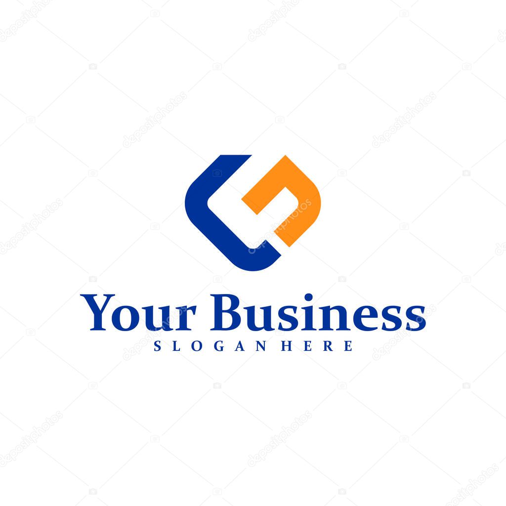 Initial G N logo design concept vector. GN Logo Design Template. Creative Symbol. Icon