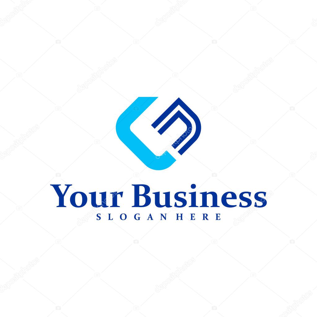 Initial G N logo design concept vector. GN Logo Design Template. Creative Symbol. Icon